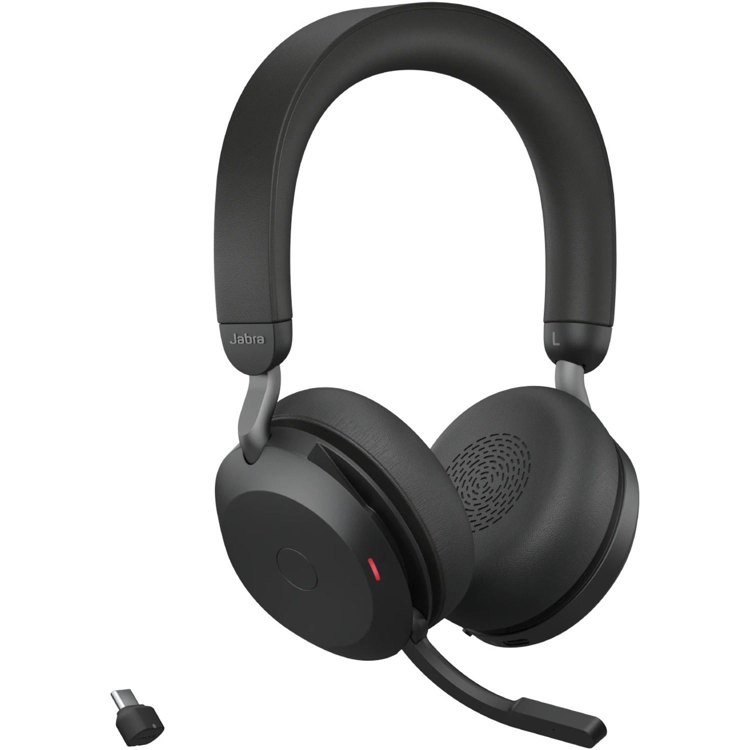Main Image for Jabra Evolve2 75 Wireless On-ear Stereo Headset - USB-C - Unified Communication - With Charging Stand - Black - Binaural - Ear-cup - 3000 cm - Bluetooth - 20 Hz to 20 kHz - MEMS Technology Microphone - Noise Cancelling