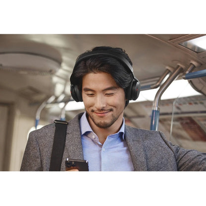 Alternate-Image6 Image for Jabra Evolve2 75 Wireless On-ear Stereo Headset - USB-C - Unified Communication - Black - Binaural - Ear-cup - 3000 cm - Bluetooth - 20 Hz to 20 kHz - MEMS Technology Microphone - Noise Cancelling