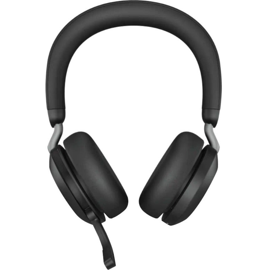 Alternate-Image2 Image for Jabra Evolve2 75 Wireless On-ear Stereo Headset - USB-C - Unified Communication - Black - Binaural - Ear-cup - 3000 cm - Bluetooth - 20 Hz to 20 kHz - MEMS Technology Microphone - Noise Cancelling