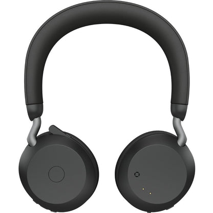 Alternate-Image1 Image for Jabra Evolve2 75 Wireless On-ear Stereo Headset - USB-C - Unified Communication - Black - Binaural - Ear-cup - 3000 cm - Bluetooth - 20 Hz to 20 kHz - MEMS Technology Microphone - Noise Cancelling
