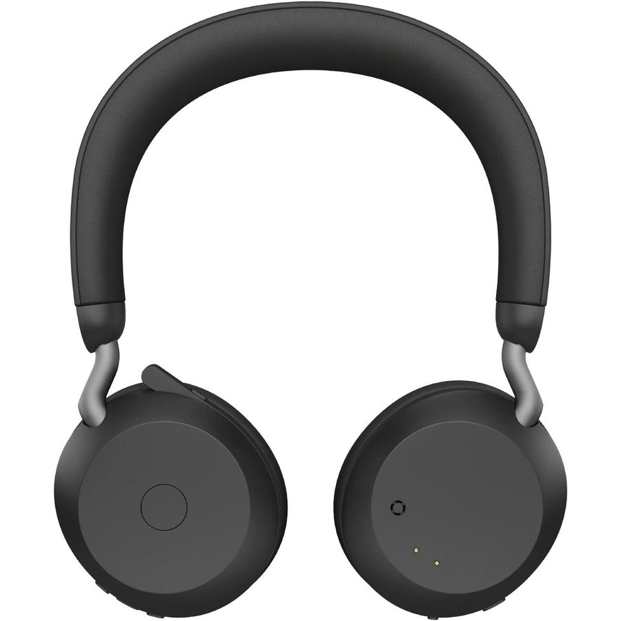 Alternate-Image10 Image for Jabra Evolve2 75 Wireless On-ear Stereo Headset - USB-A - Unified Communication - Black - Binaural - Ear-cup - 3000 cm - Bluetooth - 20 Hz to 20 kHz - MEMS Technology Microphone - Noise Cancelling