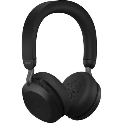 Alternate-Image3 Image for Jabra Evolve2 75 Wireless On-ear Stereo Headset - USB-C - For MS Teams - With Charging Stand - Black - Binaural - Ear-cup - 3000 cm - Bluetooth - 20 Hz to 20 kHz - MEMS Technology Microphone - Noise Cancelling