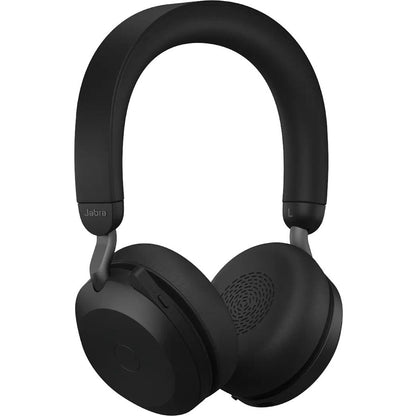 Alternate-Image3 Image for Jabra Evolve2 75 Wireless On-ear Stereo Headset - USB-C - For MS Teams - Black - Binaural - Ear-cup - 3000 cm - Bluetooth - 20 Hz to 20 kHz - MEMS Technology Microphone - Noise Cancelling