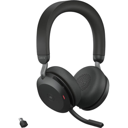 Main Image for Jabra Evolve2 75 Wireless On-ear Stereo Headset - USB-C - For MS Teams - Black - Binaural - Ear-cup - 3000 cm - Bluetooth - 20 Hz to 20 kHz - MEMS Technology Microphone - Noise Cancelling