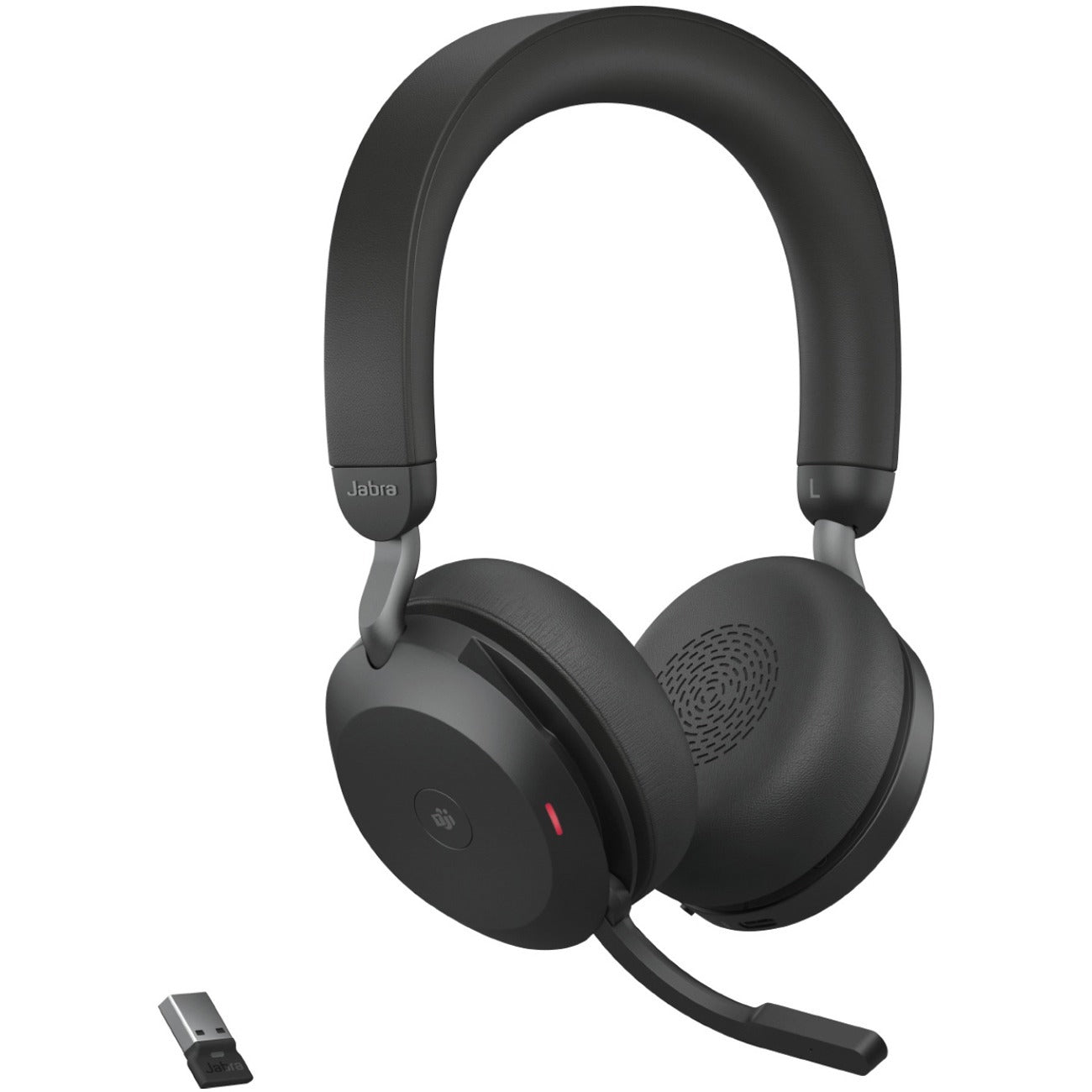 Main Image for Jabra Evolve2 75 Wireless On-ear Stereo Headset - USB-A - For MS Teams - With Charging Stand - Black - Binaural - Ear-cup - 3000 cm - Bluetooth - 20 Hz to 20 kHz - MEMS Technology Microphone - Noise Cancelling