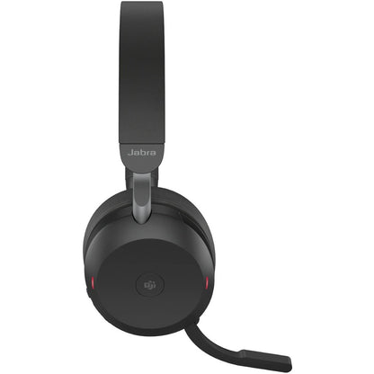 Right Image for Jabra Evolve2 75 Wireless On-ear Stereo Headset - USB-A - For MS Teams - Black - Binaural - Ear-cup - 3000 cm - Bluetooth - 20 Hz to 20 kHz - MEMS Technology Microphone - Noise Cancelling