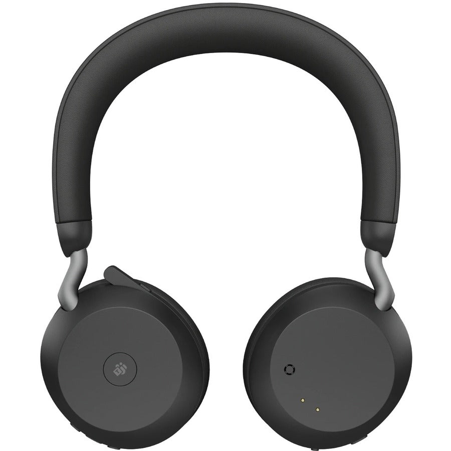 Alternate-Image1 Image for Jabra Evolve2 75 Wireless On-ear Stereo Headset - USB-A - For MS Teams - Black - Binaural - Ear-cup - 3000 cm - Bluetooth - 20 Hz to 20 kHz - MEMS Technology Microphone - Noise Cancelling