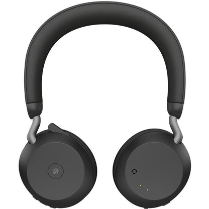Alternate-Image1 Image for Jabra Evolve2 75 Wireless On-ear Stereo Headset - USB-A - For MS Teams - Black - Binaural - Ear-cup - 3000 cm - Bluetooth - 20 Hz to 20 kHz - MEMS Technology Microphone - Noise Cancelling