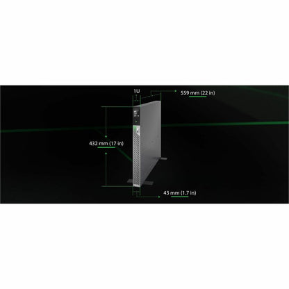 Alternate-Image1 Image for APC Smart-UPS Ultra On-Line, 3000VA, Lithium-ion, Rack/Tower 1U, 120V, 5x 5-20R, 1x L5-30R NEMA outlets, SmartConnect, Extended runtime, W/rail kit