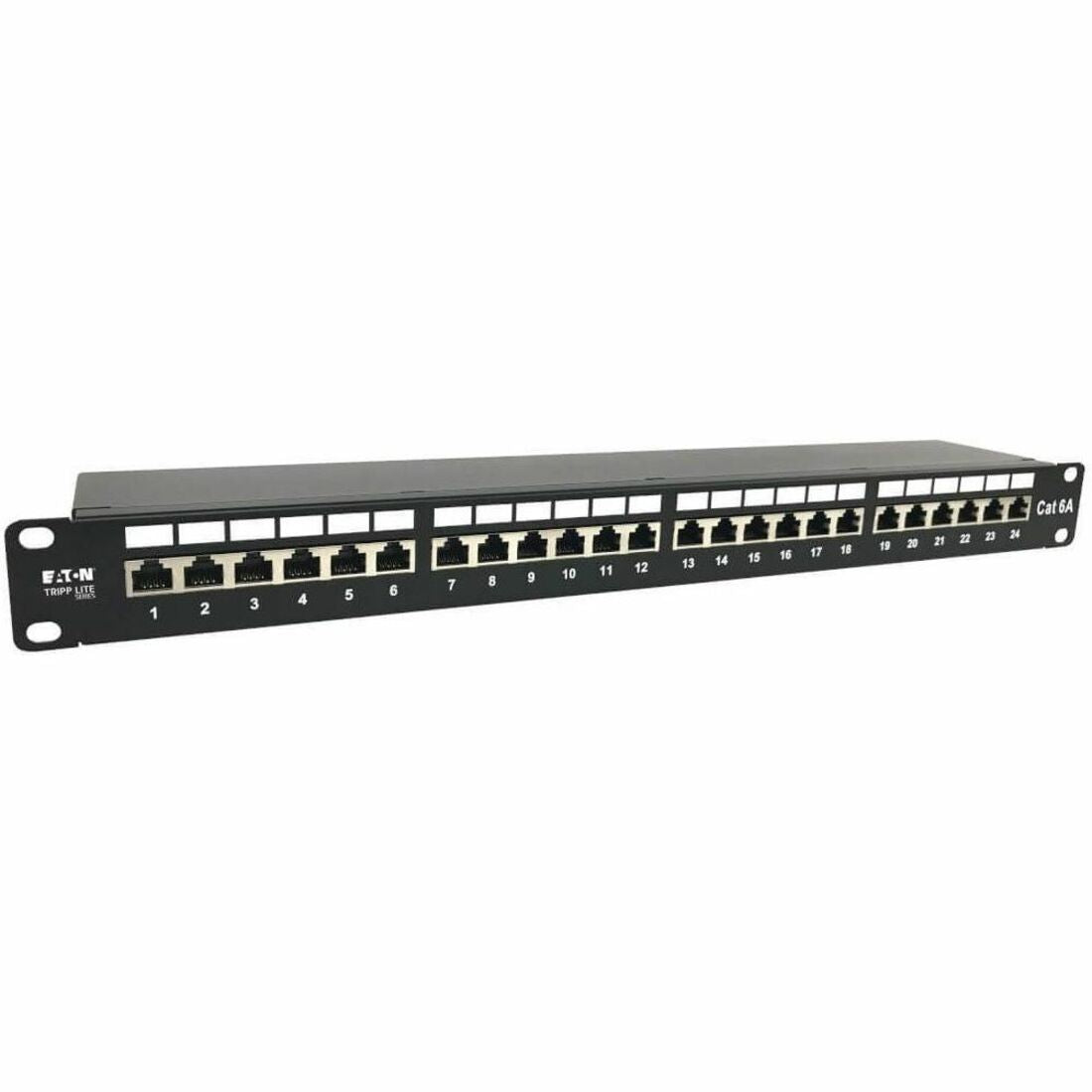Main Image for Eaton Tripp Lite Series 24-Port Cat6a Shielded Patch Panel - 10 Gbps, STP, 110 Punch Down, RJ45, 1U, TAA