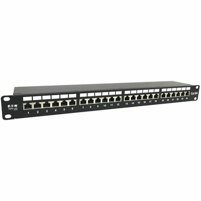 Main Image for Eaton Tripp Lite Series 24-Port Cat6a Shielded Patch Panel - 10 Gbps, STP, 110 Punch Down, RJ45, 1U, TAA
