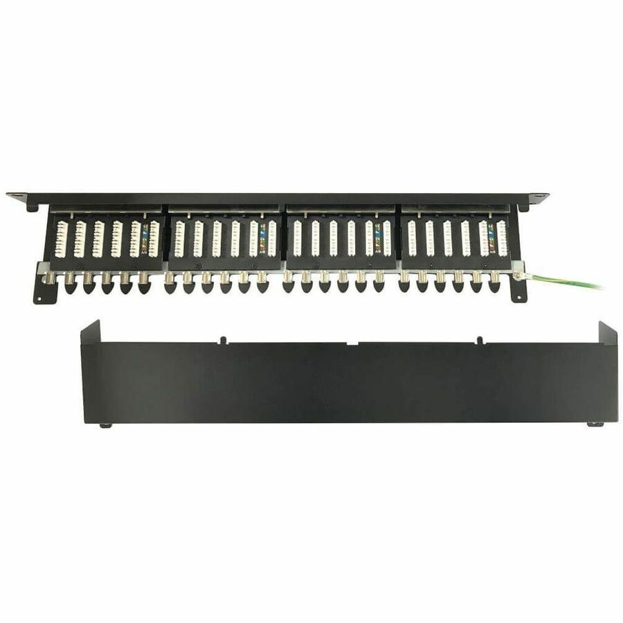 Alternate-Image3 Image for Eaton Tripp Lite Series 24-Port Cat6a Shielded Patch Panel - 10 Gbps, STP, 110 Punch Down, RJ45, 1U, TAA