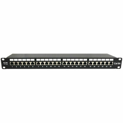 Alternate-Image2 Image for Eaton Tripp Lite Series 24-Port Cat6a Shielded Patch Panel - 10 Gbps, STP, 110 Punch Down, RJ45, 1U, TAA