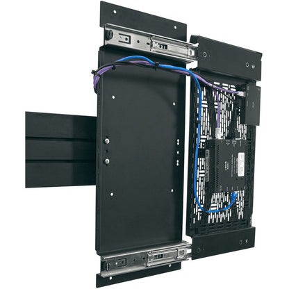 Alternate-Image2 Image for Chief Proximity Component Storage Slide-Lock Panel for AV Systems - Black