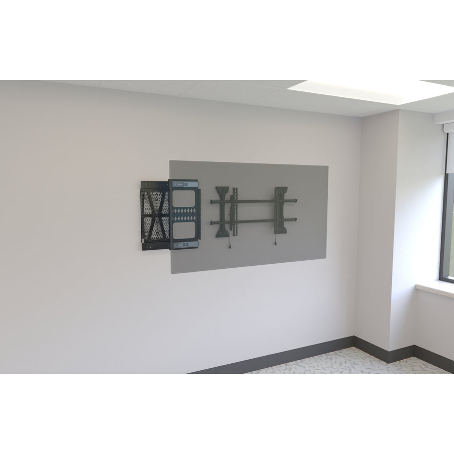 Life-Style Image for Chief Proximity Component Storage Slide-Lock Panel for AV Systems - Black