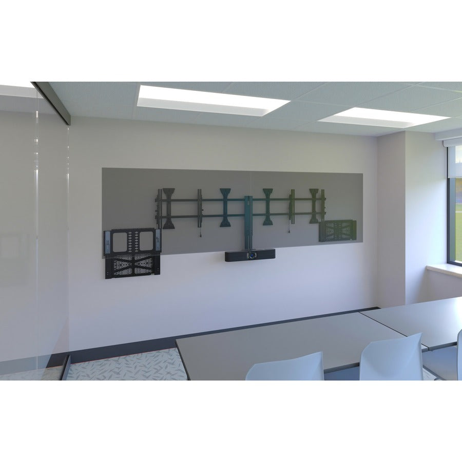 Alternate-Image5 Image for Chief Proximity Component Storage Slide-Lock Panel for AV Systems - Black