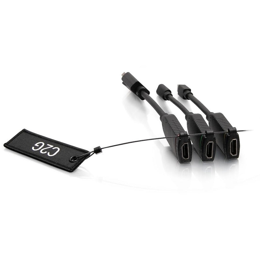 Alternate-Image2 Image for C2G Universal 4K HDMI&reg; Dongle Adapter Ring with Color Coded Mini DisplayPort™, DisplayPort, and USB-C&reg;