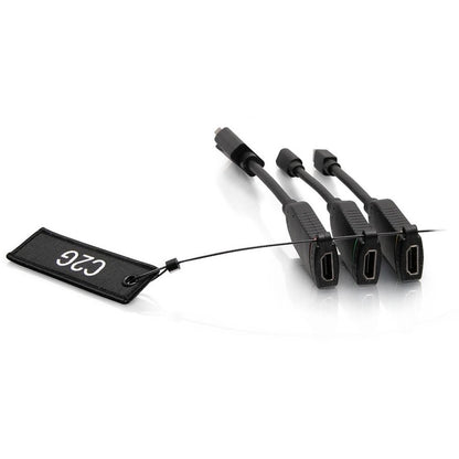 Alternate-Image2 Image for C2G Universal 4K HDMI&reg; Dongle Adapter Ring with Color Coded Mini DisplayPort™, DisplayPort, and USB-C&reg;