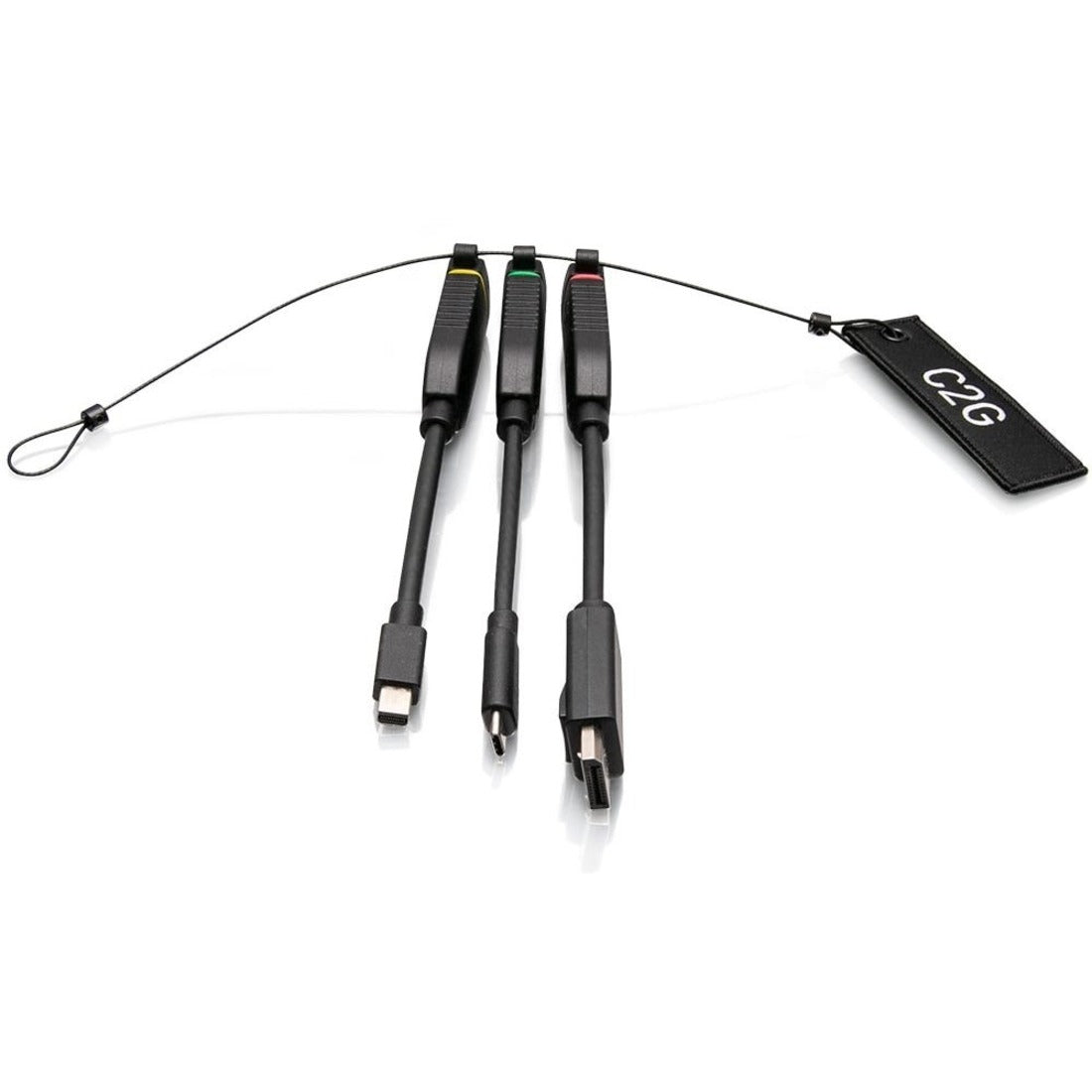 Main Image for C2G Universal 4K HDMI&reg; Dongle Adapter Ring with Color Coded Mini DisplayPort™, DisplayPort, and USB-C&reg;