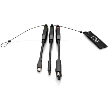 Main Image for C2G Universal 4K HDMI&reg; Dongle Adapter Ring with Color Coded Mini DisplayPort™, DisplayPort, and USB-C&reg;