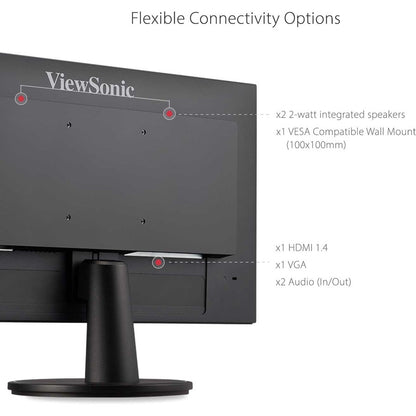 Alternate-Image9 Image for ViewSonic VA2247-MH 22 Inch Full HD 1080p Monitor with Ultra-Thin Bezel, AMD FreeSync, 75 Hz, Eye Care, HDMI, VGA Inputs for Home and Office
