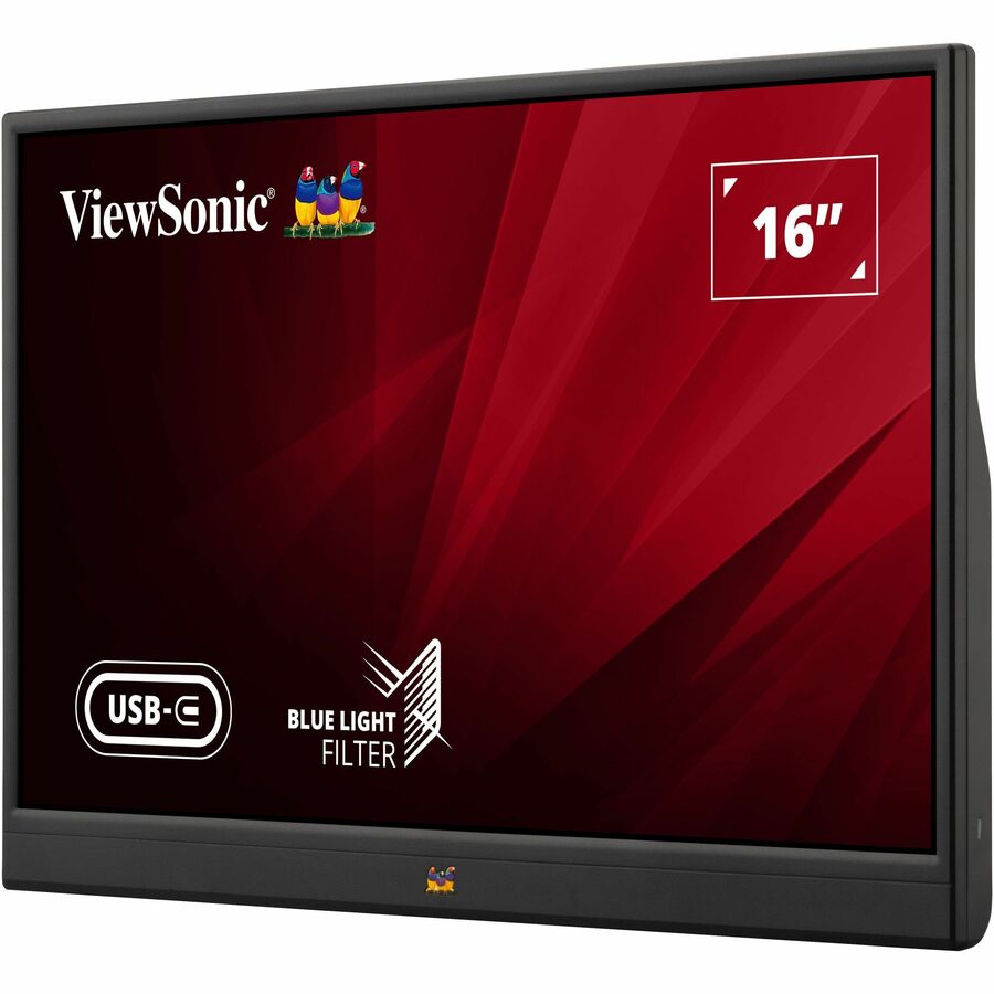 Alternate-Image1 Image for ViewSonic VA1655 15.6 Inch 1080p Portable IPS Monitor with Mobile Ergonomics, USB C, Mini HDMI and a Protective Case for Home and Office