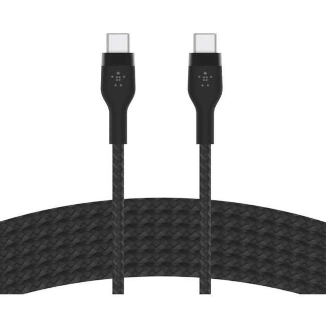 Main Image for Belkin 60W USB-C to USB-C Cable - 480 Mbps - Silicone, Braided - M/M - 3m/9.9ft - Black