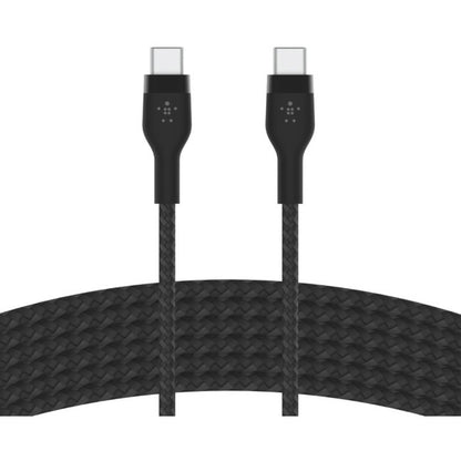 Main Image for Belkin 60W USB-C to USB-C Cable - 480 Mbps - Silicone, Braided - M/M - 3m/9.9ft - Black