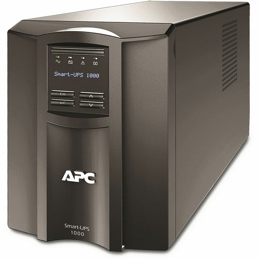 Main Image for APC Smart-UPS, Line Interactive, 1000VA, Tower, 120V, 8x NEMA 5-15R outlets, SmartConnect Port+SmartSlot, AVR, LCD [TAA]