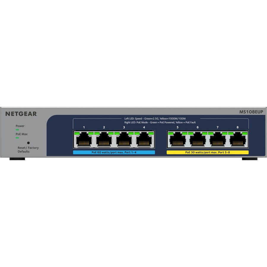 Alternate-Image5 Image for Netgear 8-port Ultra60 PoE++ Multi-Gigabit (2.5G) Ethernet Plus Switch