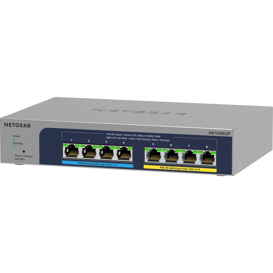 Alternate-Image4 Image for Netgear 8-port Ultra60 PoE++ Multi-Gigabit (2.5G) Ethernet Plus Switch