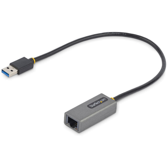 Main Image for StarTech.com USB to Ethernet Adapter, USB 3.0 to 10/100/1000 Gigabit Ethernet LAN Adapter, 1ft/30cm Attached Cable, USB to RJ45 Adapter