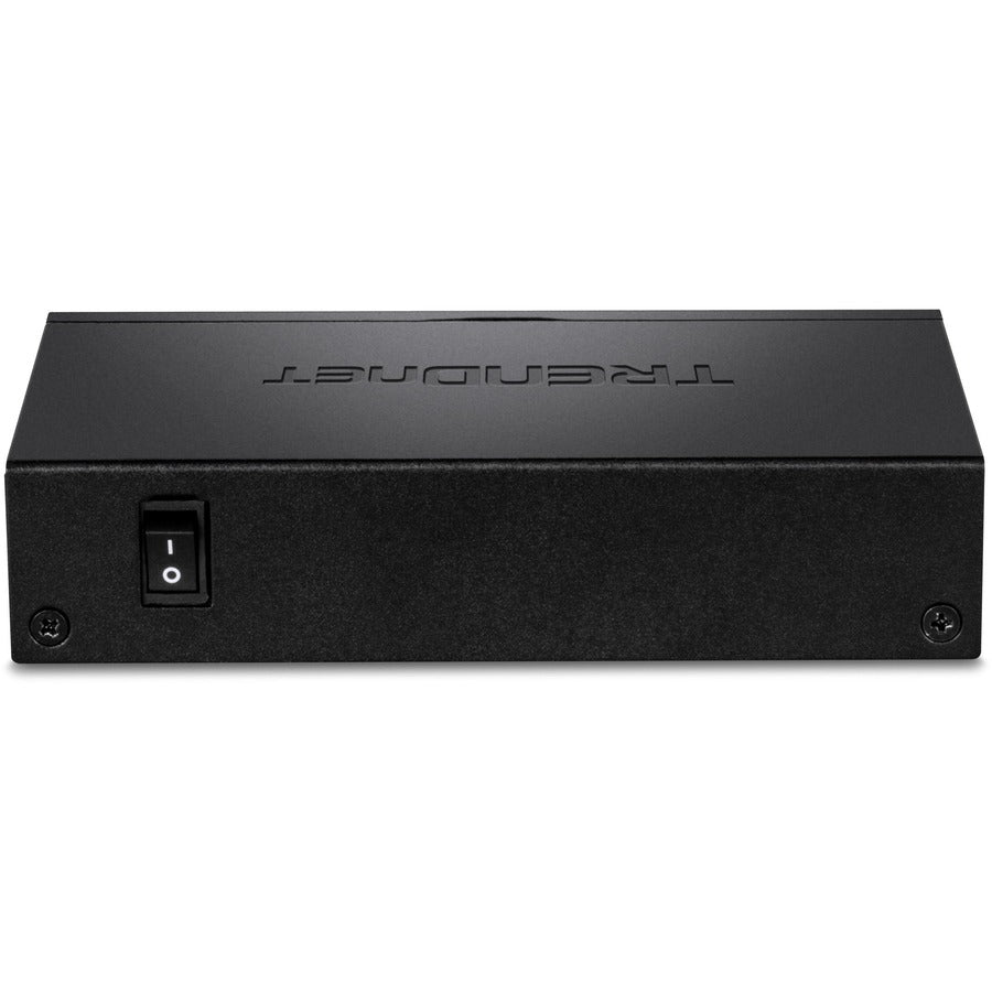 Alternate-Image5 Image for TRENDnet 5-Port Gigabit PoE+ Switch, 32W PoE Power Budget, 10Gbps Switching Capacity, IEEE 802.1p QoS, DSCP Pass-Through Support, Fanless, Wall Mountable, Lifetime Protection, Black, TPE-TG52