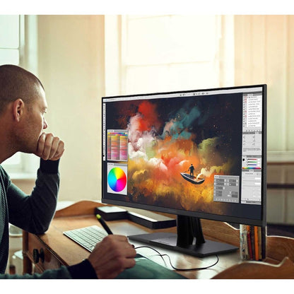 Alternate-Image4 Image for ViewSonic VP3256-4K 32 Inch Premium IPS 4K Ergonomic Monitor with Ultra-Thin Bezels, Color Accuracy, Pantone Validated, HDMI, DisplayPort and USB C for Professional Home and Office