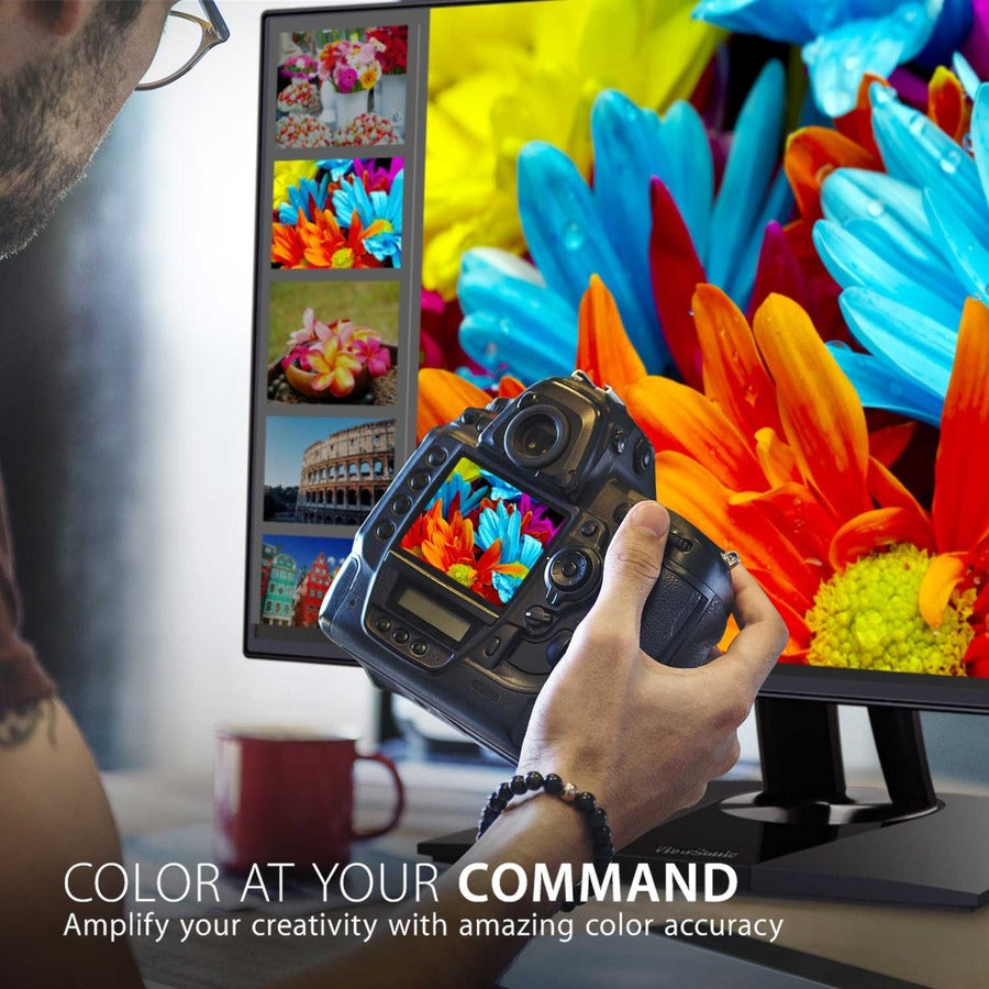Alternate-Image1 Image for ViewSonic VP3256-4K 32 Inch Premium IPS 4K Ergonomic Monitor with Ultra-Thin Bezels, Color Accuracy, Pantone Validated, HDMI, DisplayPort and USB C for Professional Home and Office