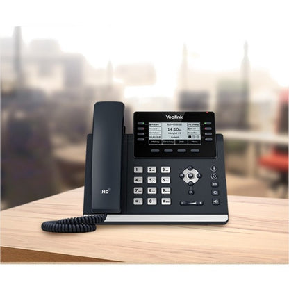 Alternate-Image3 Image for Yealink SIP-T43U IP Phone - Corded - Corded - Wall Mountable, Desktop - Classic Gray