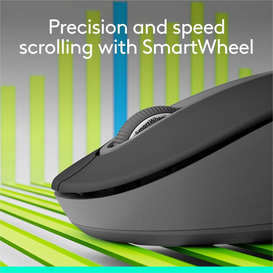 Alternate-Image5 Image for Logitech Signature M650 L Full Size Wireless Mouse (Left-Handed) - For Large Sized Hands, 2-Year Battery, Silent Clicks, Customizable Side Buttons, Bluetooth, for PC/Mac/Multi-Device/Chromebook