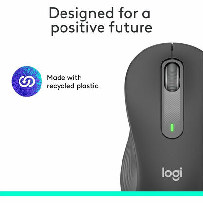 Alternate-Image1 Image for Logitech Signature M650 L Full Size Wireless Mouse (Left-Handed) - For Large Sized Hands, 2-Year Battery, Silent Clicks, Customizable Side Buttons, Bluetooth, for PC/Mac/Multi-Device/Chromebook