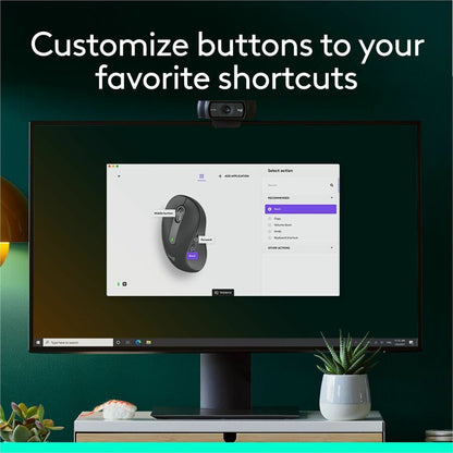 Alternate-Image8 Image for Logitech Signature M650 L Full Size Wireless Mouse (Left-Handed) - For Large Sized Hands, 2-Year Battery, Silent Clicks, Customizable Side Buttons, Bluetooth, for PC/Mac/Multi-Device/Chromebook