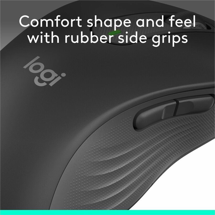 Alternate-Image3 Image for Logitech Signature M650 L Full Size Wireless Mouse (Left-Handed) - For Large Sized Hands, 2-Year Battery, Silent Clicks, Customizable Side Buttons, Bluetooth, for PC/Mac/Multi-Device/Chromebook