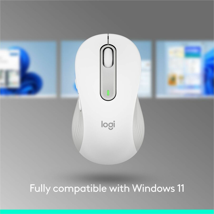 Alternate-Image10 Image for Logitech Signature M650 Wireless Mouse - For Small to Medium Sized Hands, 2-Year Battery, Silent Clicks, Off-white