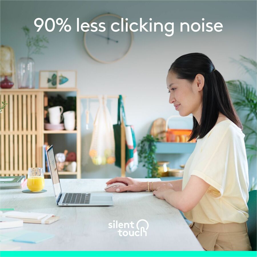 Alternate-Image4 Image for Logitech Signature M650 Wireless Mouse - For Small to Medium Sized Hands, 2-Year Battery, Silent Clicks, Rose