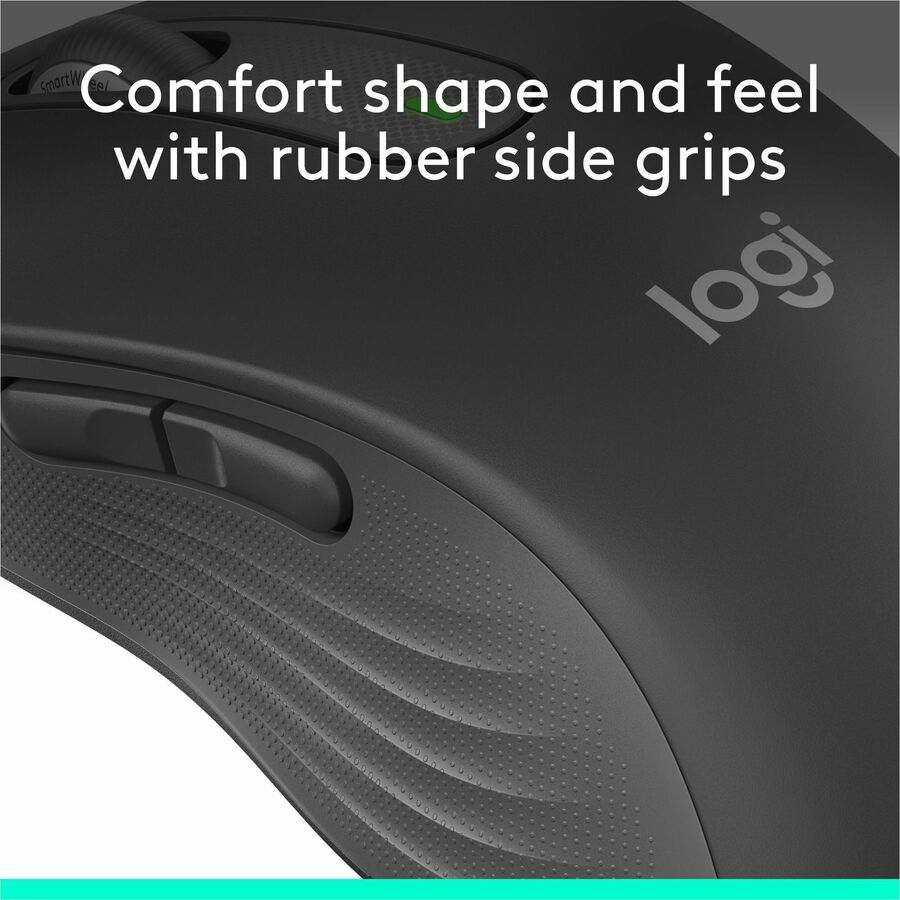 Alternate-Image7 Image for Logitech Signature M650 L Full Size Wireless Mouse - For Large Sized Hands, 2-Year Battery, Silent Clicks, Graphite