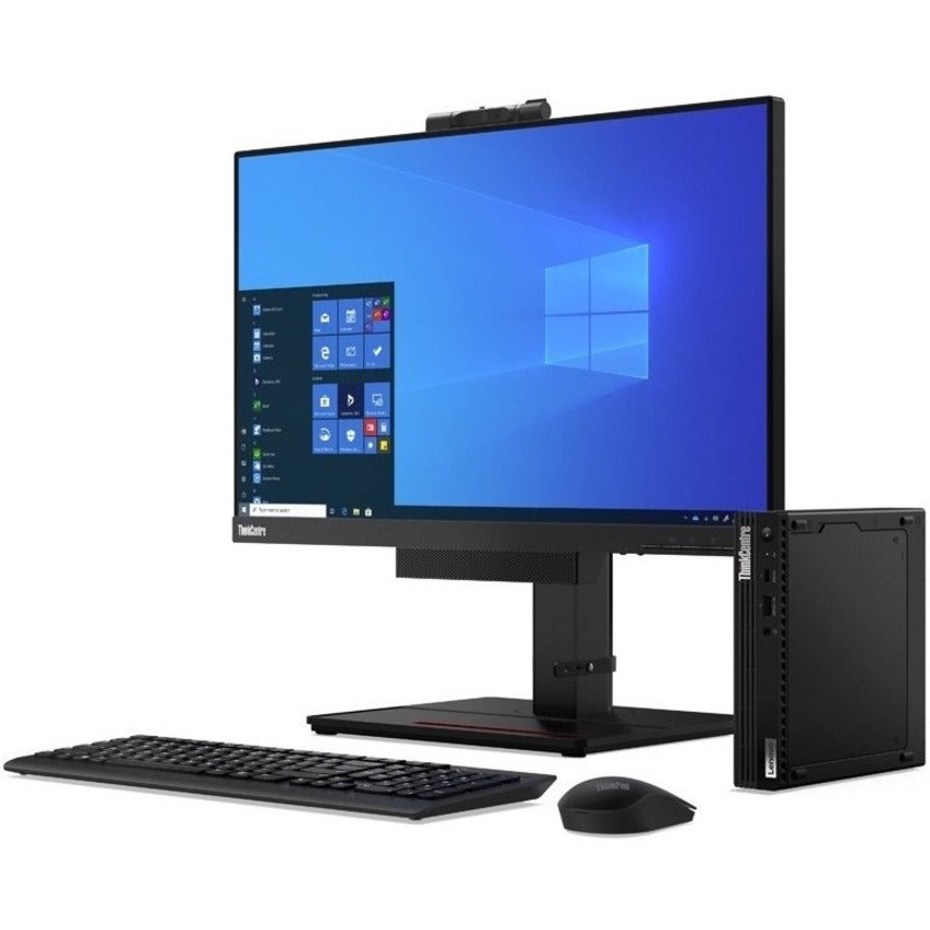 Alternate-Image5 Image for Lenovo ThinkCentre M75q Gen 2 11JN002PUS Desktop Computer - AMD Ryzen 5 PRO 5650GE - 8 GB - 256 GB PCI Express NVMe SSD - Tiny - Black