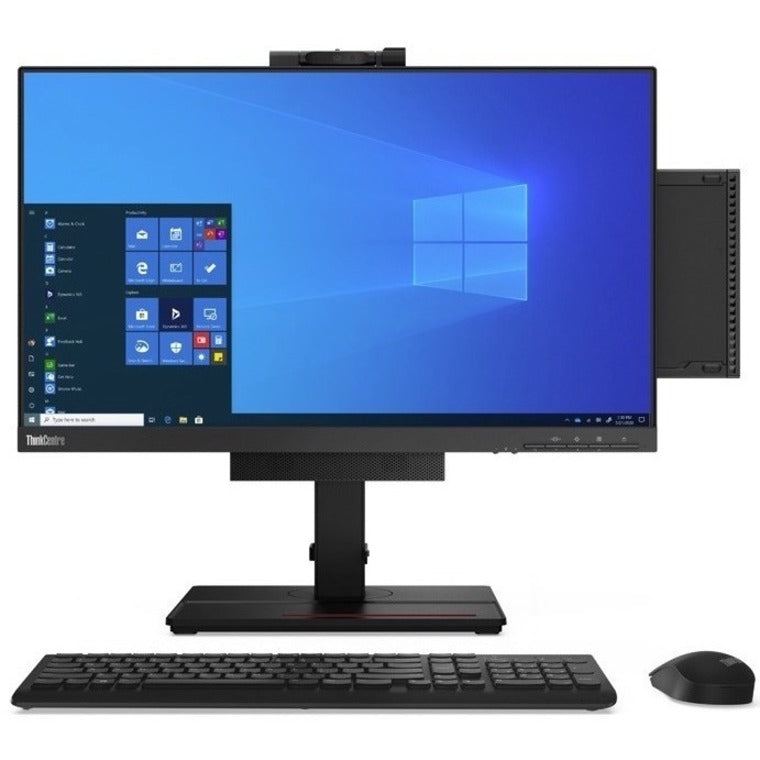 Alternate-Image2 Image for Lenovo ThinkCentre M75q Gen 2 11JN002PUS Desktop Computer - AMD Ryzen 5 PRO 5650GE - 8 GB - 256 GB PCI Express NVMe SSD - Tiny - Black