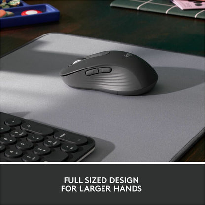 Alternate-Image3 Image for Logitech Signature M650 L for Business Wireless Mouse, For Large Sized Hands, Logi Bolt, Bluetooth, Graphite