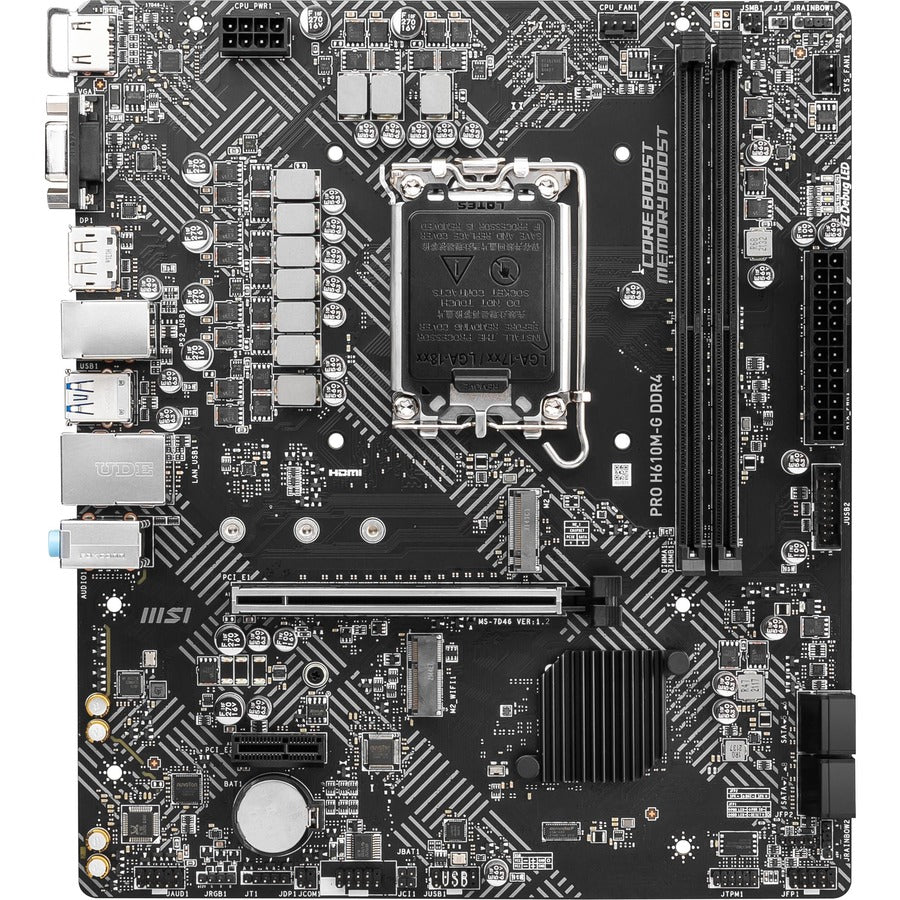 Alternate-Image5 Image for MSI H610M-G DDR4 Desktop Motherboard - Intel H610 Chipset - Socket LGA-1700 - Micro ATX