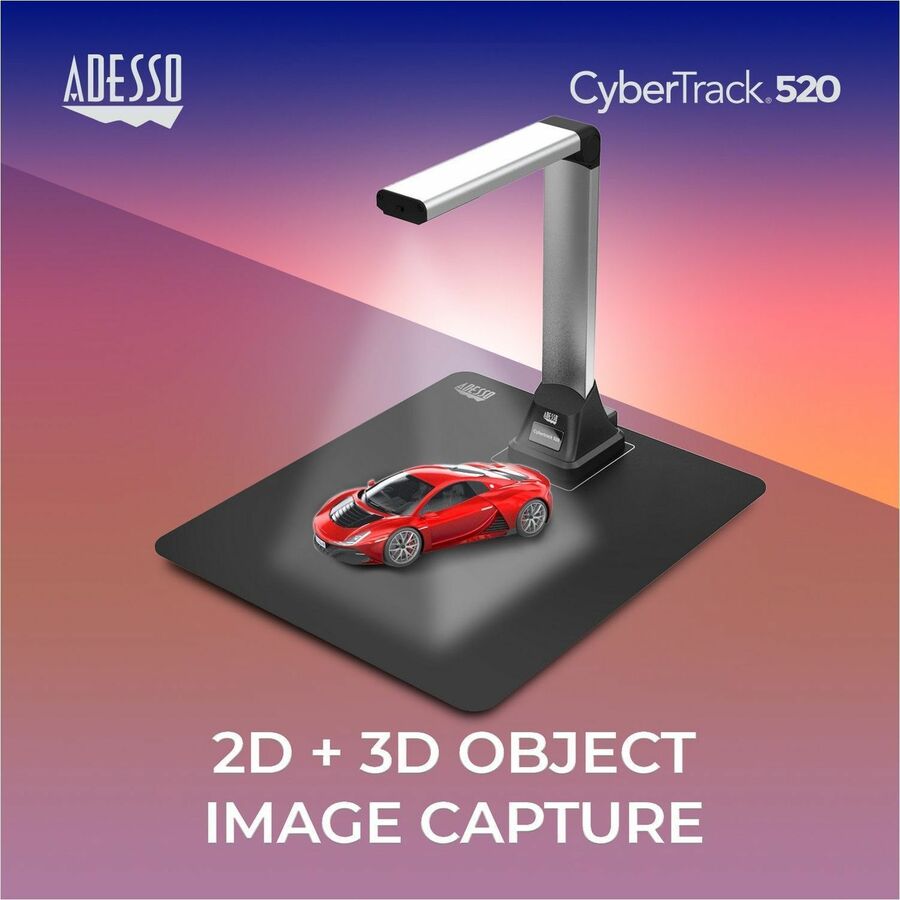 Alternate-Image4 Image for Adesso 5 Megapixel Fixed-Focus A4 Document Camera Scanner with OCR Text Recognition