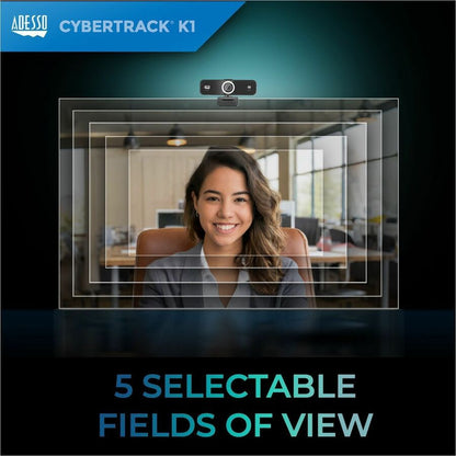 Alternate-Image1 Image for Adesso CyberTrack K1 Webcam - 2.1 Megapixel - 30 fps - USB 2.0