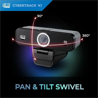 Alternate-Image5 Image for Adesso CyberTrack K1 Webcam - 2.1 Megapixel - 30 fps - USB 2.0